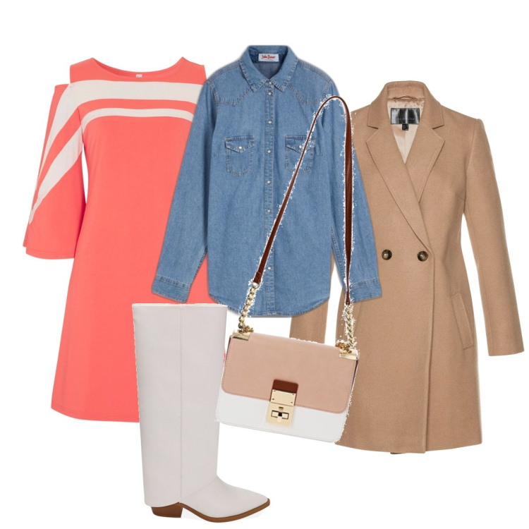 Outfit donna - Camicetta per la primavera. Stile Romantica per Tutti i giorni. Abbinamento con camicie, cappotti, vestiti, stivali, borse a tracolla.