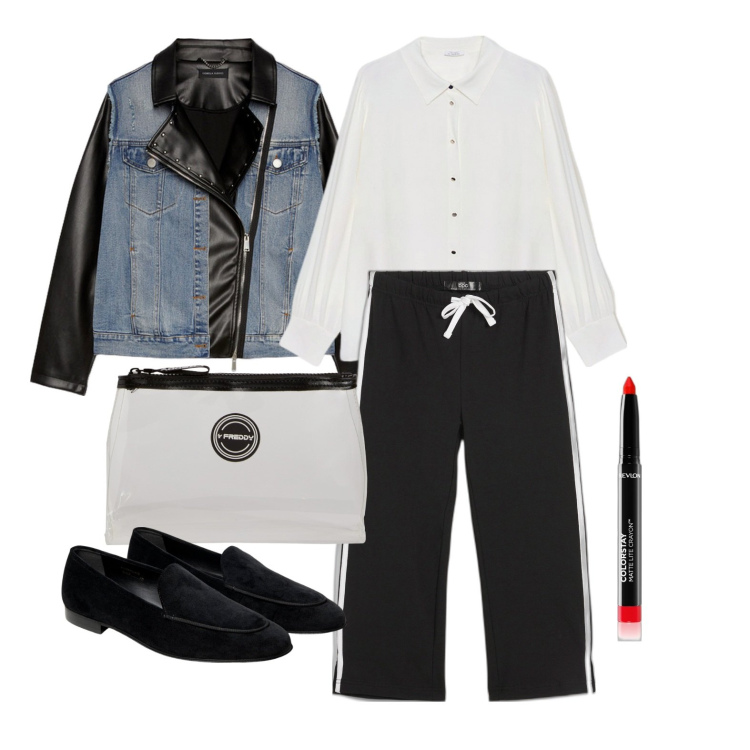 Outfit donna - Ghost outfitter - marzo. Stile Casual chic per Tutti i giorni. Abbinamento con pantaloni capri, rossetti, valigie, mocassini, blazer, camicie.