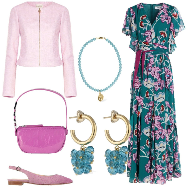 Outfit donna - In lungo. Stile Boho per Tutti i giorni. Abbinamento con ballerine, vestiti, borse a mano, blazer, collane, orecchini.