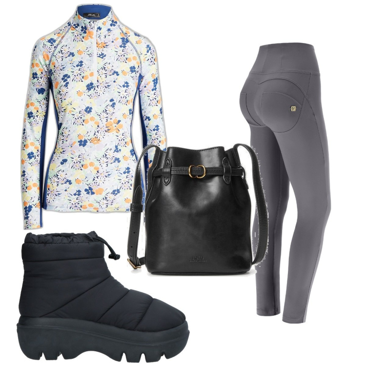 Outfit donna - Total look #1843055. Stile Basic per Tutti i giorni. Abbinamento con stivaletti, pantaloni skinny, pullovers, borse a secchiello.
