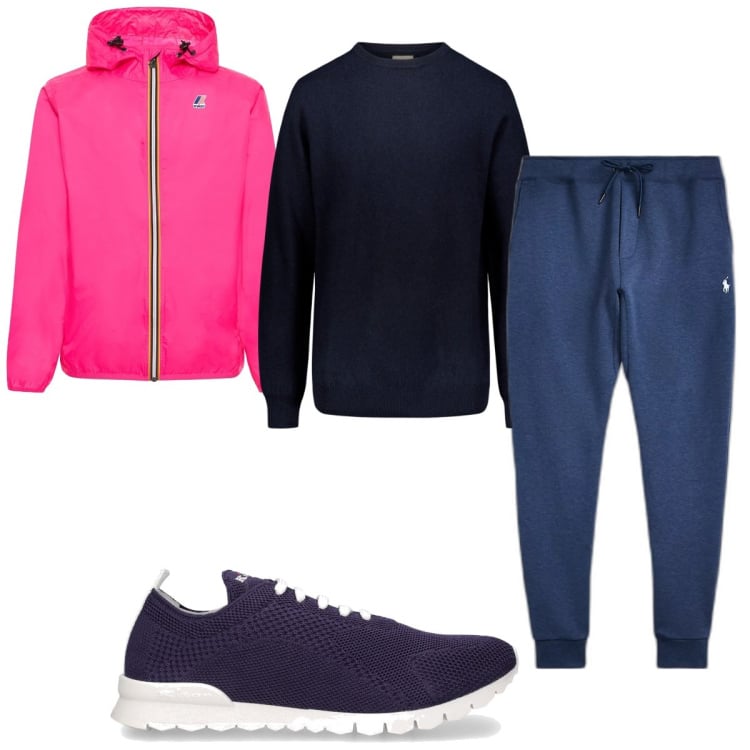 Outfit uomo - Total look #1844273. Stile Trendy per Tutti i giorni. Abbinamento con maglieria, pantaloni, sneakers, giacche.