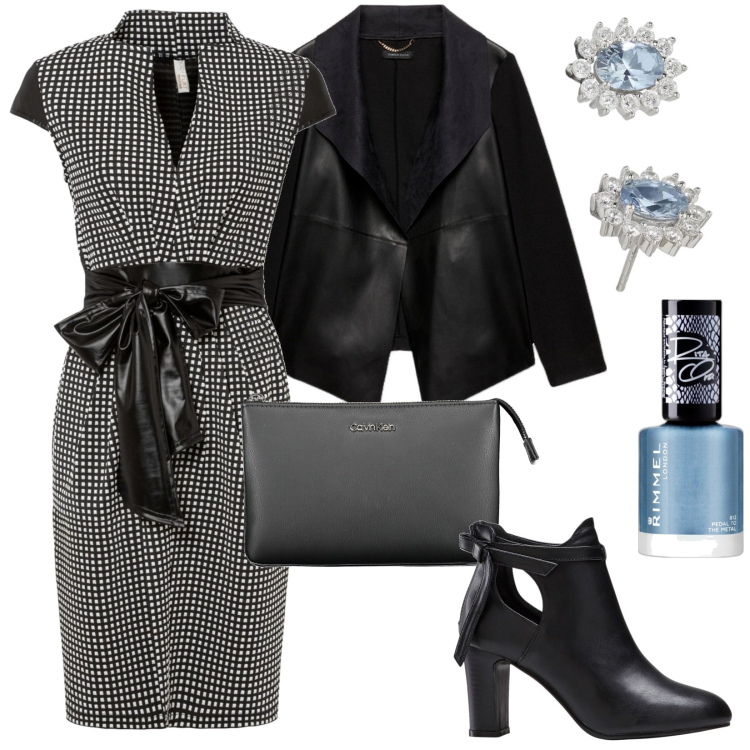 Outfit donna - La giacca ideale per la primavera. Stile Casual chic per Ufficio. Abbinamento con stivaletti, vestiti, smalti, orecchini, blazer, borse a spalla.