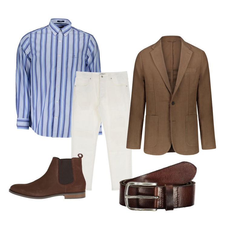 Outfit uomo - Spezzato. Stile Trendy per Serata speciale. Abbinamento con stivali e stivaletti, pantaloni, giacche, camicie, cinture.