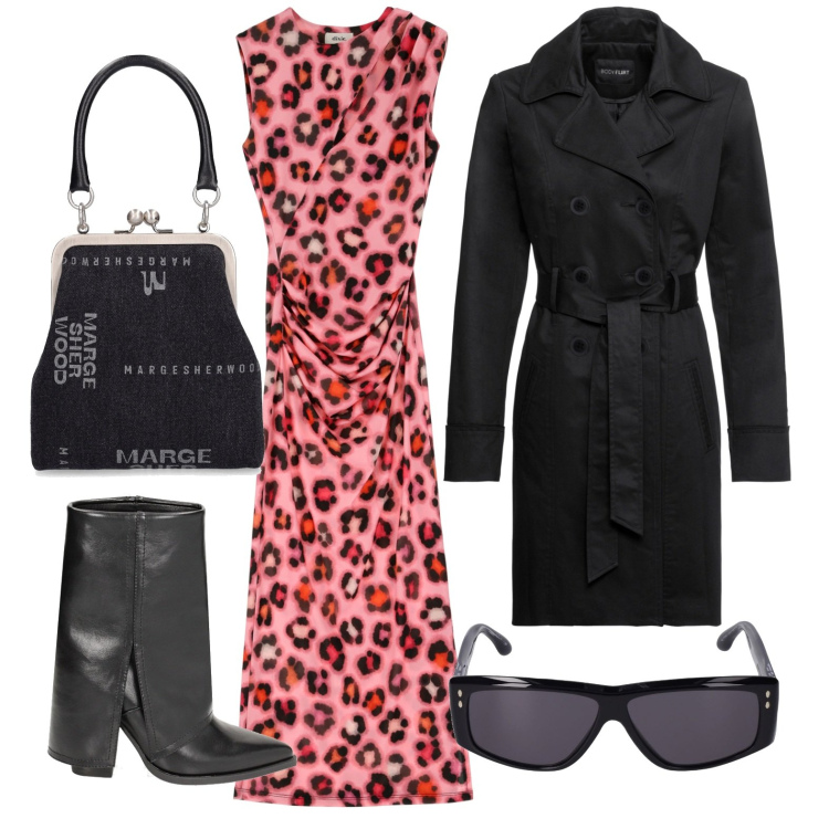 Outfit donna - Ghost outfitter - aprile. Stile Casual chic per Tutti i giorni. Abbinamento con trench, stivaletti, vestiti, occhiali da sole, borse a mano.