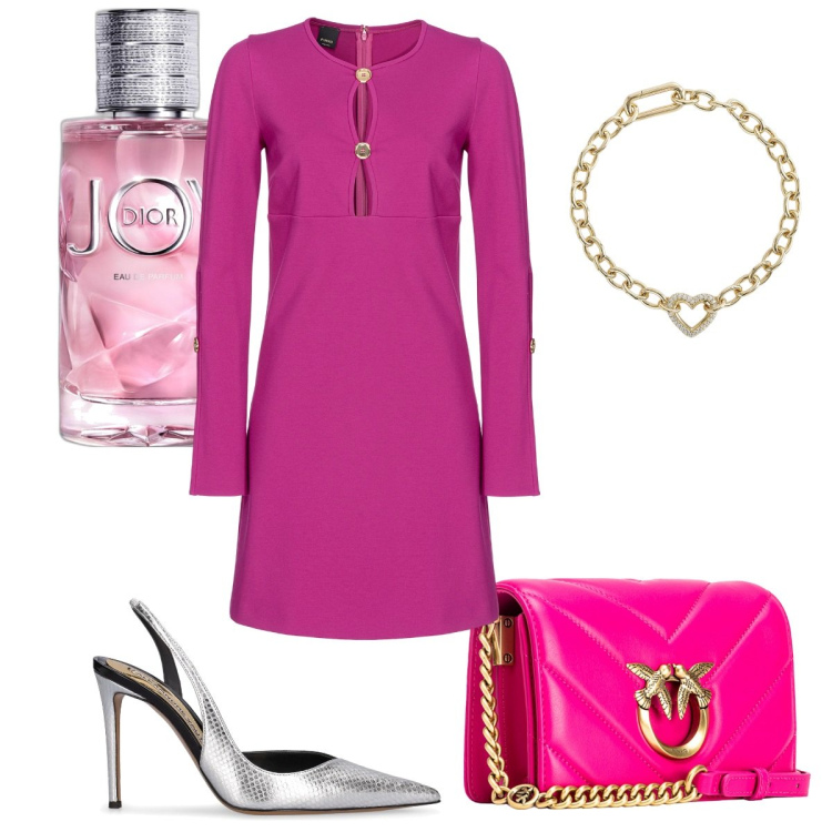 Outfit donna - La tracolla super trendy. Stile Trendy per Tutti i giorni. Abbinamento con profumi, braccialetti, borse a tracolla, vestiti corti, décolleté.
