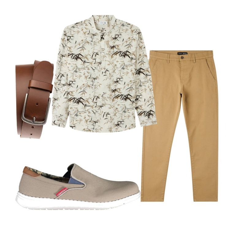 Outfit uomo - Total look #1854861. Stile Casual per Tutti i giorni. Abbinamento con cinture, pantaloni skinny, camicie, scarpe sportive.
