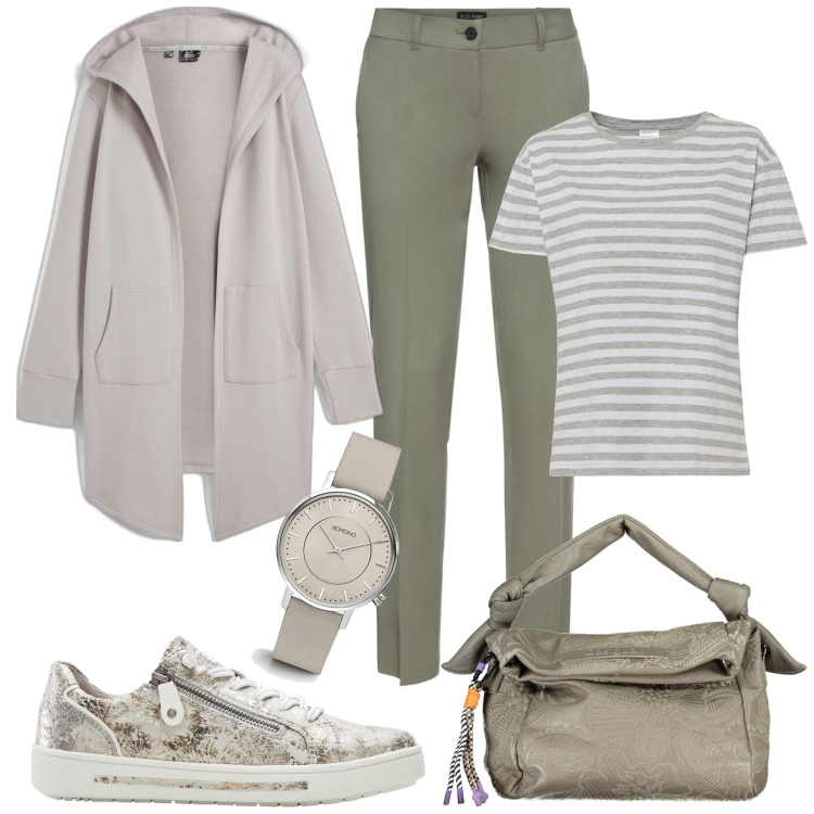 Outfit donna - La giacca versatile. Stile Casual chic per Tutti i giorni. Abbinamento con blazer, pantaloni, sneakers, maglieria, orologi, borse a spalla.