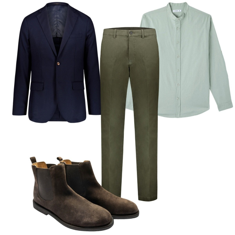 Outfit uomo - Total look #1857982. Stile Casual per Tutti i giorni. Abbinamento con camicie, stivali e stivaletti, pantaloni, giacche.