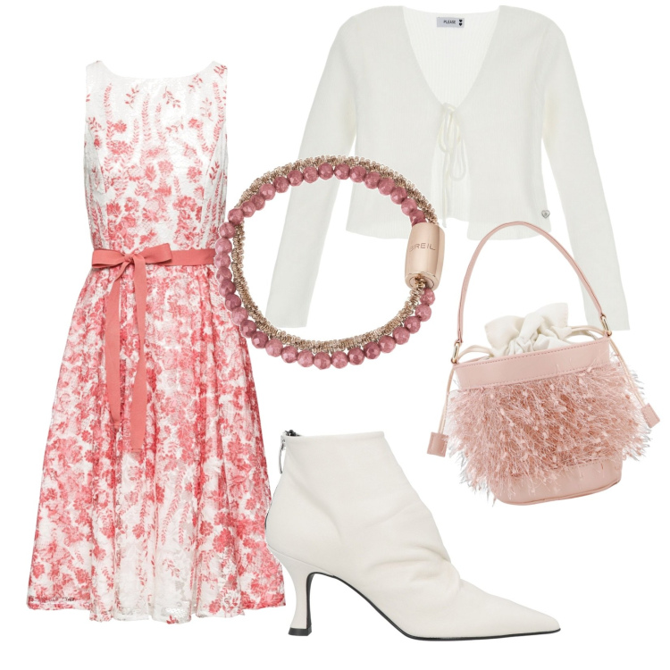 Outfit donna - Total look #1860452. Stile Boho Abbinamento con vestiti midi/longuette, stivaletti, braccialetti, cardigans, borse a secchiello.