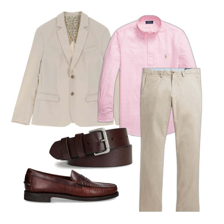 Outfit uomo - Mi faccio notare. Stile Trendy per Tutti i giorni. Abbinamento con giacche, pantaloni, cinture, camicie, scarpe stringate.