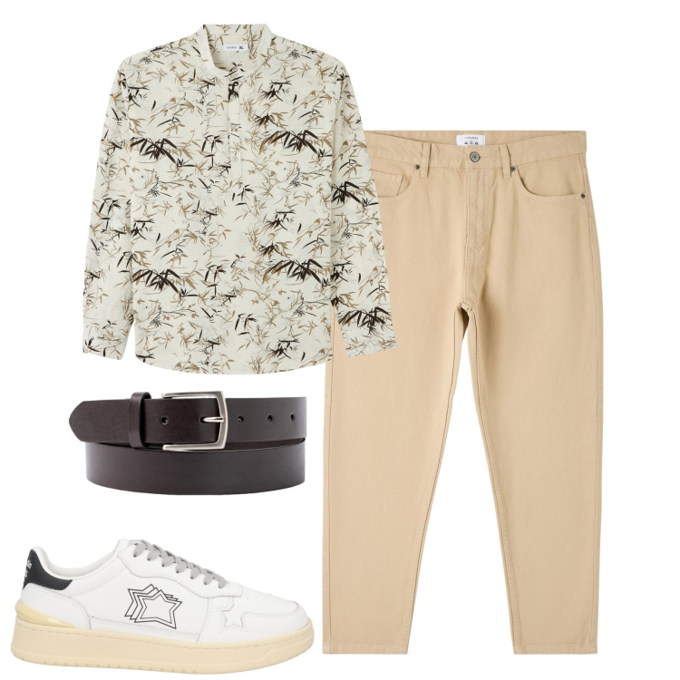 Outfit uomo - City. Stile Trendy per Tutti i giorni. Abbinamento con sneakers, pantaloni, camicie, cinture.