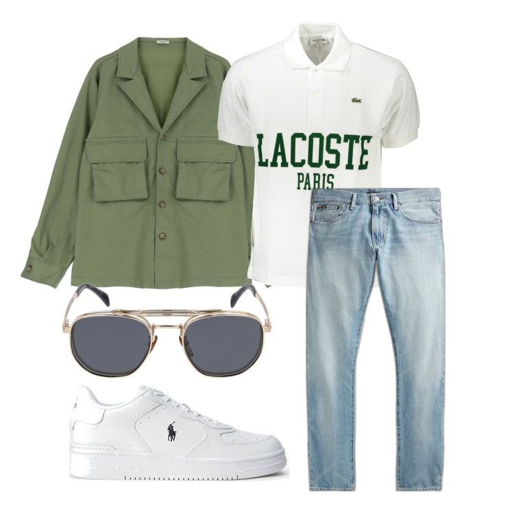 Outfit uomo - La polo per ogni occasione. Stile Casual per Tutti i giorni. Abbinamento con camicie, sneakers, jeans, occhiali da sole, polo.