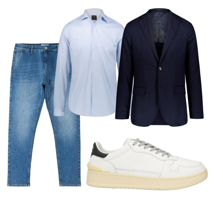 Outfit uomo - Jeans e giacca. Stile Trendy per Tutti i giorni. Abbinamento con sneakers, jeans skinny, camicie, giacche.
