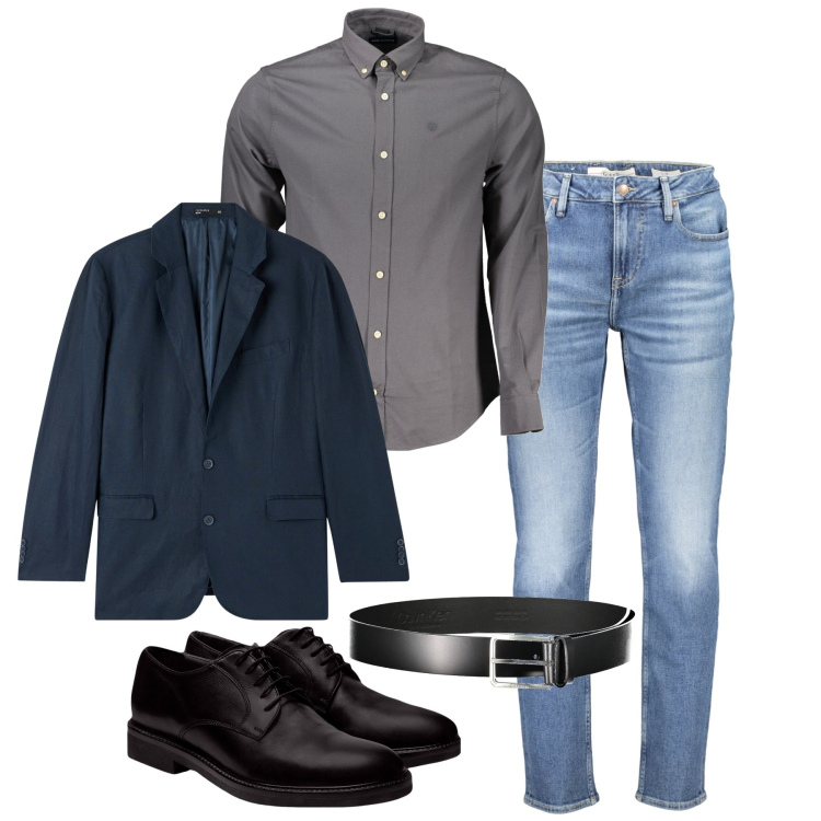 Outfit uomo - Bello e possibile. Stile Casual per Serata speciale. Abbinamento con giacche, scarpe stringate, camicie, jeans, cinture.