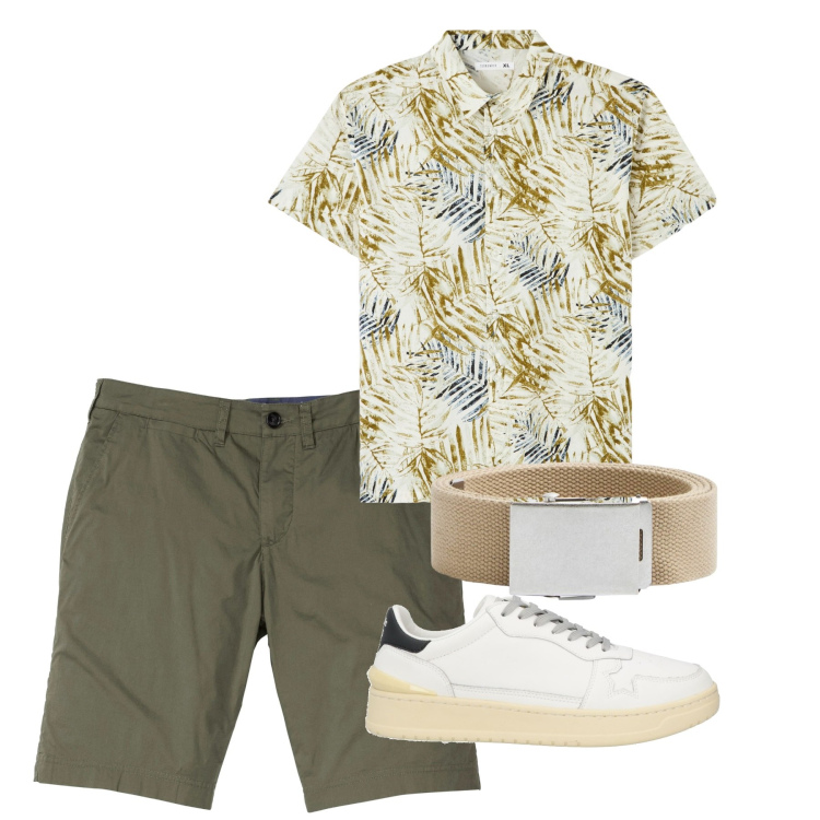 Outfit uomo - Citu. Stile Casual per Tutti i giorni. Abbinamento con bermuda, sneakers, camicie a manica corta, cinture.