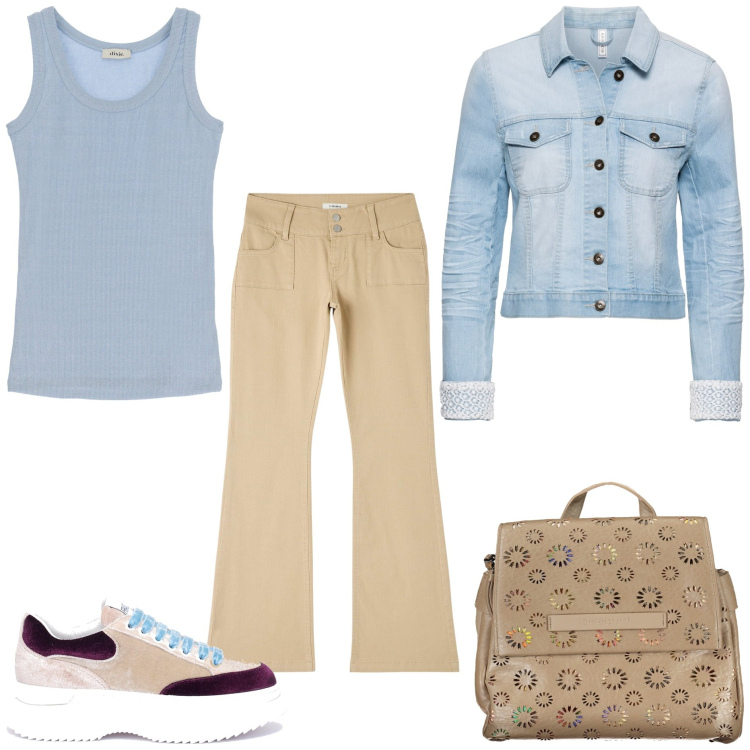 Outfit donna - Wardrobe must have. Stile Basic per Tutti i giorni. Abbinamento con blazer, pantaloni, sneakers, top, zaini.