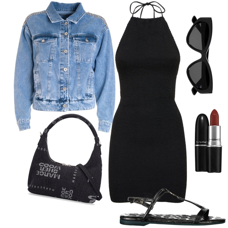 Outfit donna - That\'s my style. Stile Trendy per Tutti i giorni. Abbinamento con rossetti, giacche, vestiti, borse a mano, occhiali da sole, sandali.