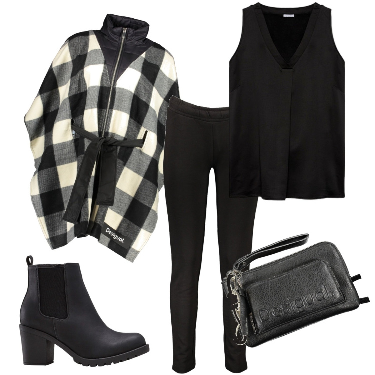 Outfit donna - Il caldo non vuole proprio arrivare!. Stile Casual chic per Tutti i giorni. Abbinamento con stivaletti, cappotti, pantaloni, borse a tracolla, top.