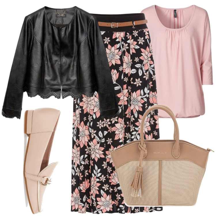 Outfit donna - La giacca in pelle morbida. Stile Casual chic per Tutti i giorni. Abbinamento con maglieria, gonne lunghe, mocassini, blazer, borse a mano.