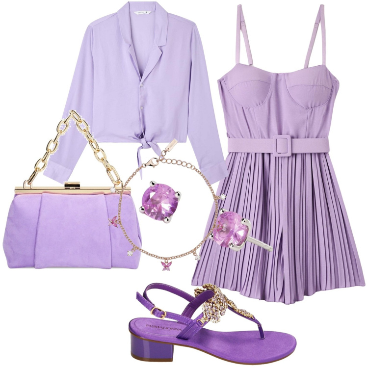 Outfit donna - Tuta con pantagonna. Stile Casual per Tutti i giorni. Abbinamento con camicie, tute, orecchini, braccialetti, ciabatte, borse a spalla.