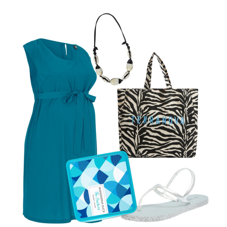 Outfit donna - Mammissima e il suo regalo. Stile Casual chic per Tutti i giorni. Abbinamento con vestiti, profumi, borse tote, sandali, collane.
