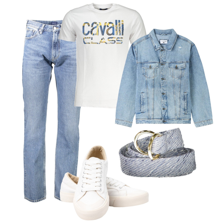 Outfit uomo - Sportivo in città. Stile Urban per Tutti i giorni. Abbinamento con sneakers, giacche, t-shirt, jeans, cinture.