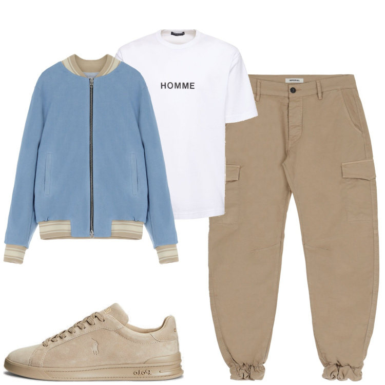 Outfit uomo - Perfect style. Stile Trendy per Tutti i giorni. Abbinamento con giacche, pantaloni, sneakers, t-shirt.