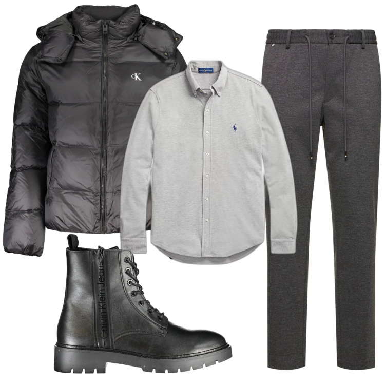Outfit uomo - Total look #1877797. Stile Business/Elegante per Ufficio. Abbinamento con camicie, pantaloni, giacche, stivali.