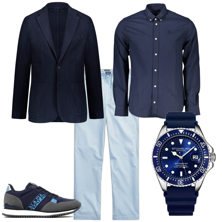 Outfit uomo - Trendy serata speciale. Stile Trendy per Serata speciale. Abbinamento con orologi, pantaloni, giacche, camicie, sneakers.
