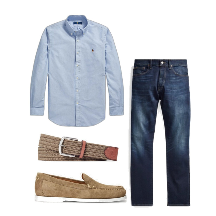 Outfit uomo - Ghost outfitter - maggio. Stile Trendy per Tutti i giorni. Abbinamento con camicie, jeans, cinture, scarpe stringate.