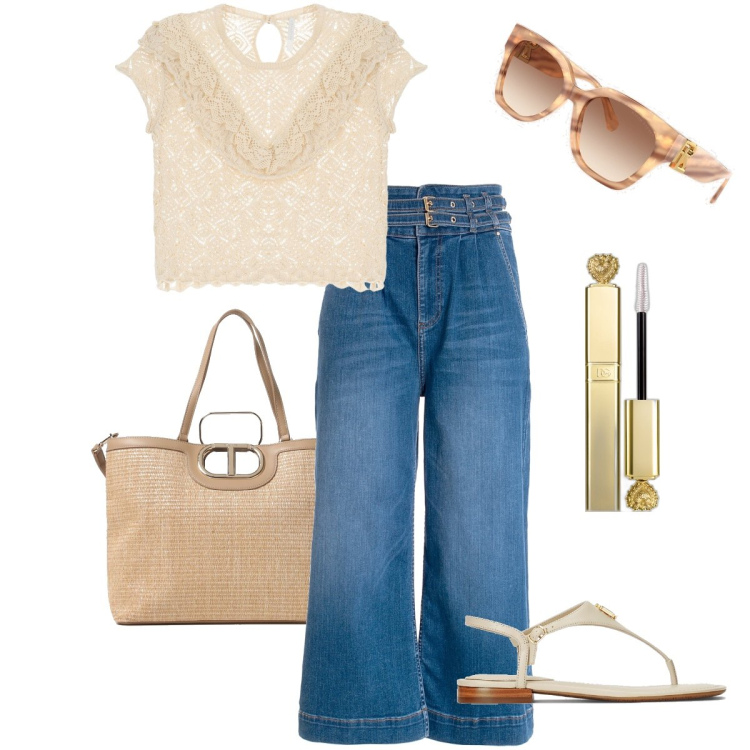 Outfit donna - I jeans over size. Stile Urban per Tutti i giorni. Abbinamento con mascara, pullovers, jeans, sandali in pelle, occhiali da sole, borse tote.