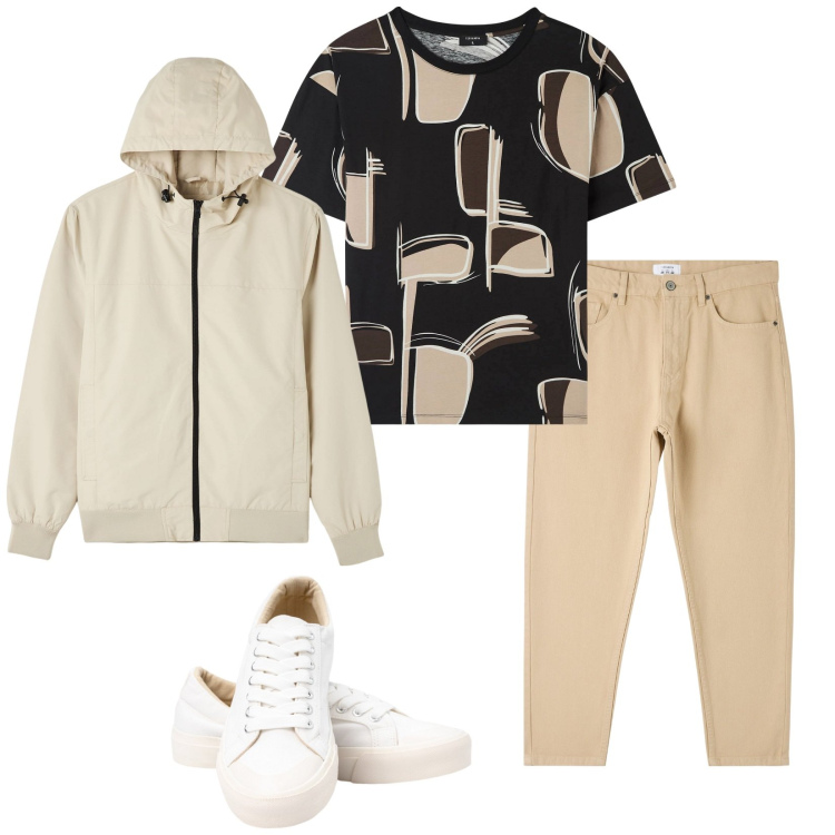 Outfit uomo - Total look #1883429. Stile Casual per Tutti i giorni. Abbinamento con pantaloni, t-shirt, giacche, sneakers.