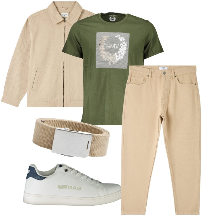 Outfit uomo - Il denim chiaro. Stile Urban per Tutti i giorni. Abbinamento con pantaloni, giacche, cinture, t-shirt, sneakers.