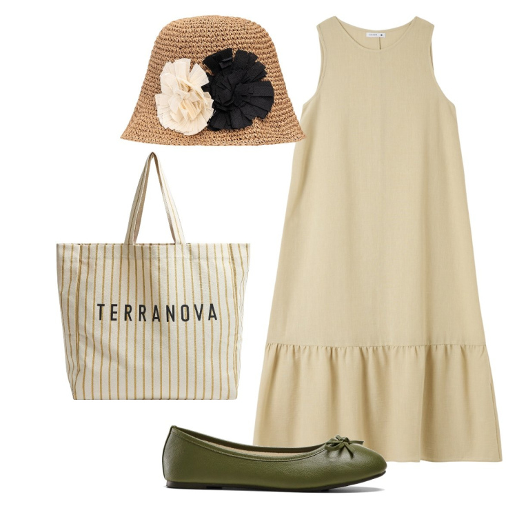 Outfit donna - Bon ton. Stile Bon Ton per Ufficio. Abbinamento con ballerine, vestiti lunghi, borse tote, cappelli.