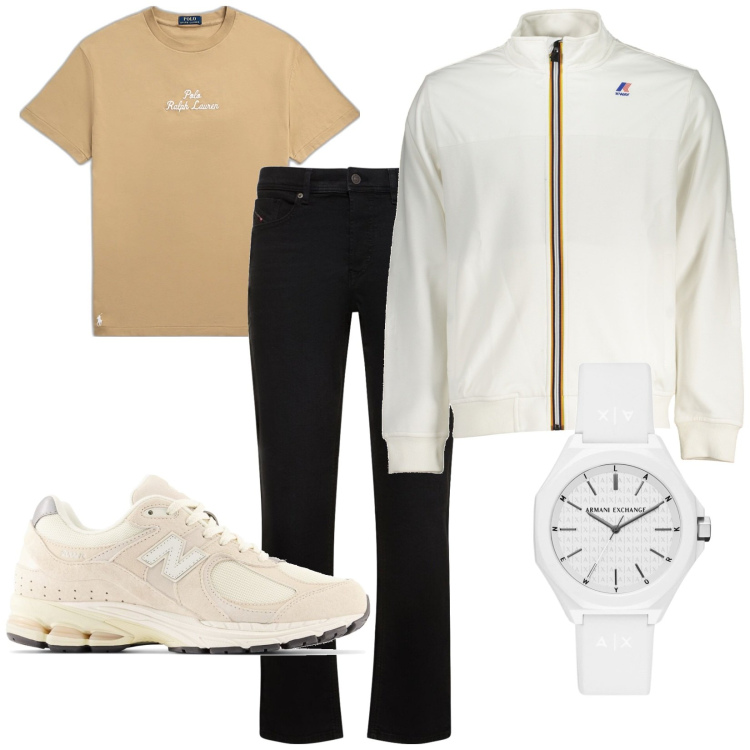Outfit uomo - Total look #1897338. Stile Casual per Tutti i giorni. Abbinamento con orologi, sneakers, t-shirt, felpe, jeans.