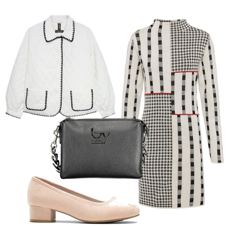 Outfit donna - Total look #1898662. Stile Trendy per Tutti i giorni. Abbinamento con décolleté, vestiti, giacche, borse a spalla.