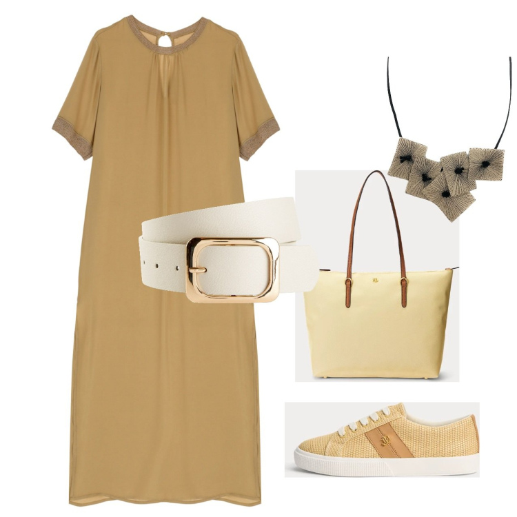 Outfit donna - Ghost outfitter - giugno. Stile Basic per Tutti i giorni. Abbinamento con cinture, ciondoli, vestiti lunghi, sneakers, borse tote.