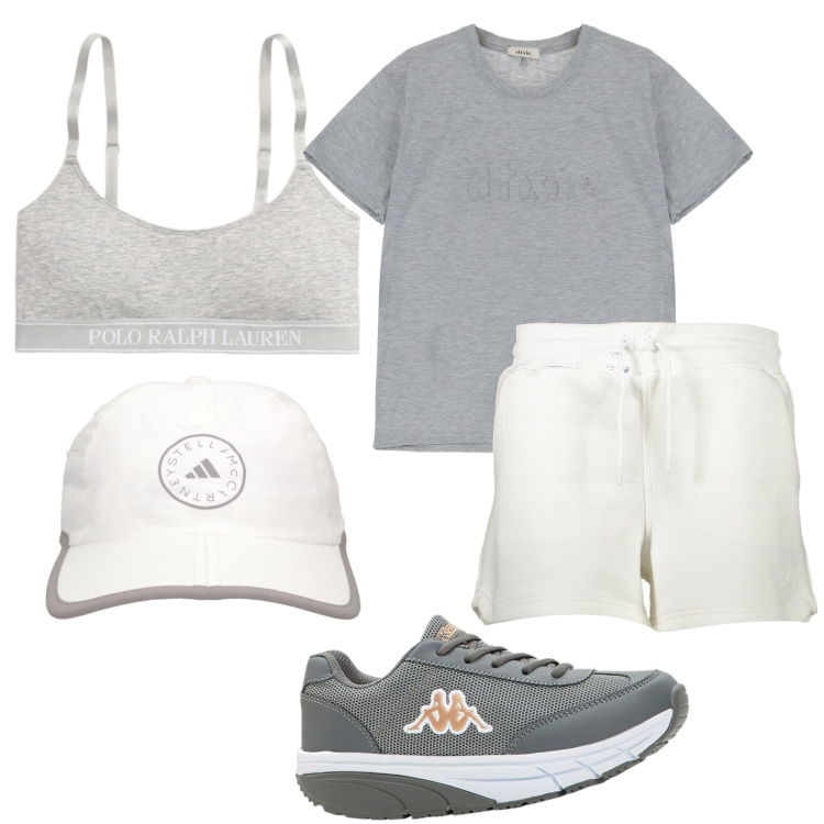 Outfit donna - Corsetta. Stile Casual per Sport. Abbinamento con scarpe sportive, canottiere, t-shirt, cappelli, pantaloni.
