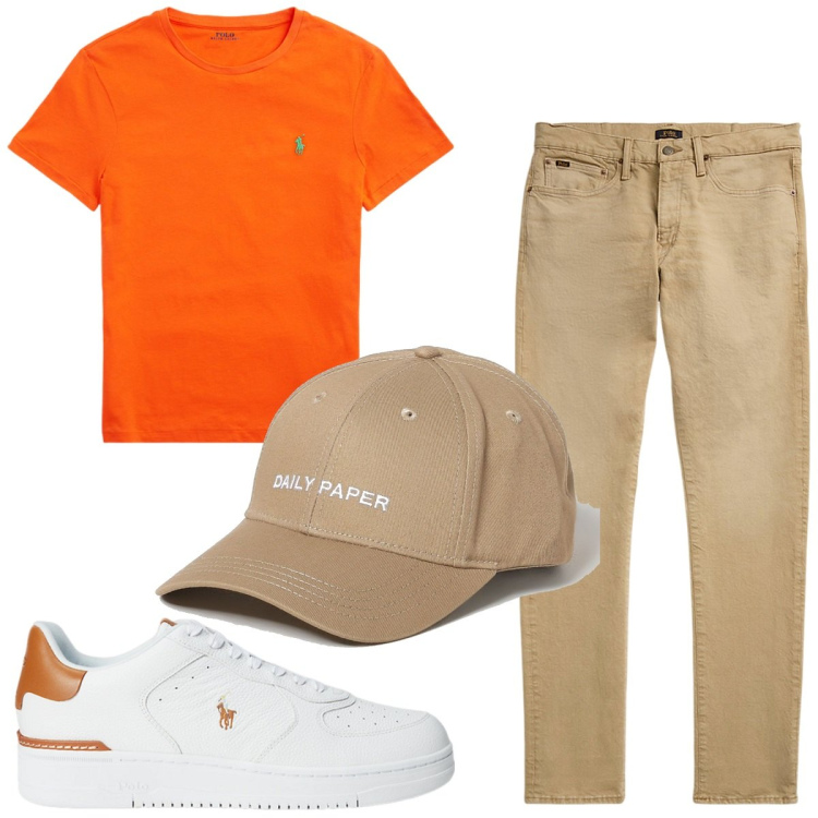 Outfit uomo - Total look #1902253. Stile Trendy per Tutti i giorni. Abbinamento con jeans, sneakers, t-shirt, cappelli.