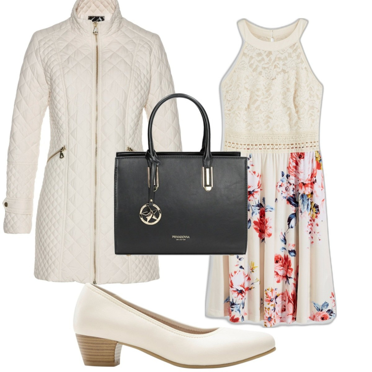 Outfit donna - Total look #1910618. Stile Trendy per Tutti i giorni. Abbinamento con vestiti, blazer, décolleté, borse a mano.