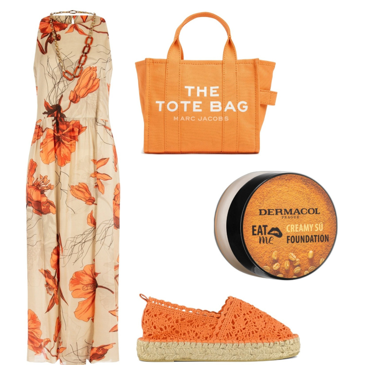 Outfit donna - Bantoa Summer sales. Stile Basic per Tutti i giorni. Abbinamento con fondotinta, vestiti senza maniche, espadrillas, borse tote.