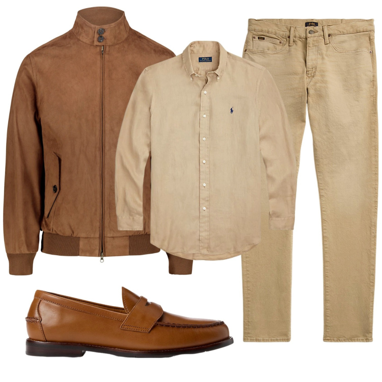 Outfit uomo - Total look #1915611. Stile Casual per Ufficio. Abbinamento con jeans, scarpe stringate, camicie, giacche.
