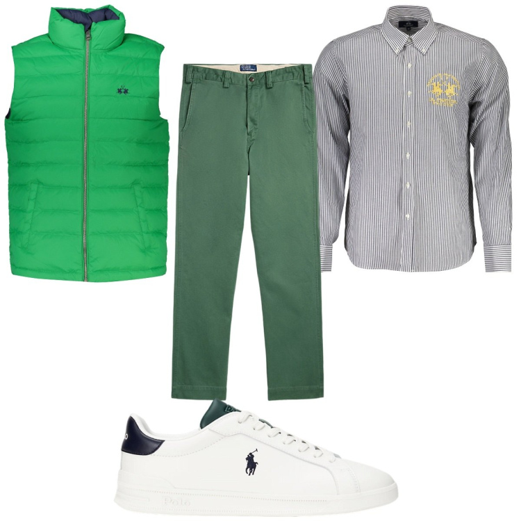 Outfit uomo - Total look #1916537. Stile Trendy per Tutti i giorni. Abbinamento con pantaloni, sneakers, camicie, giacche.