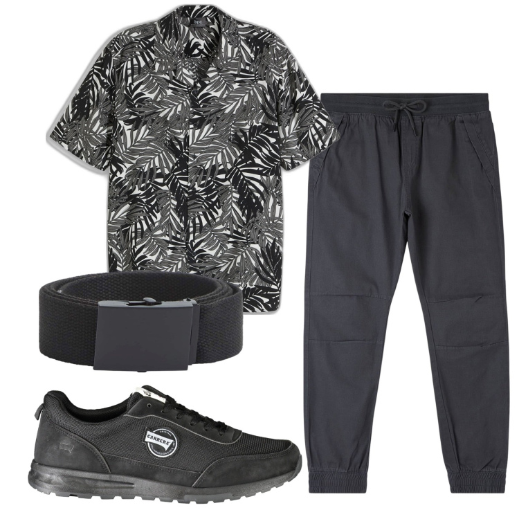Outfit uomo - Total look #1917130. Stile Casual per Tutti i giorni. Abbinamento con camicie a manica corta, pantaloni, cinture, sneakers.