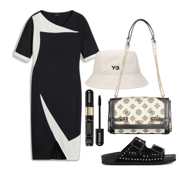 Outfit donna - Ghost outfitter - luglio. Stile Casual chic per Tutti i giorni. Abbinamento con vestiti a tubino, mascara, sandali, cappelli, borse a spalla.