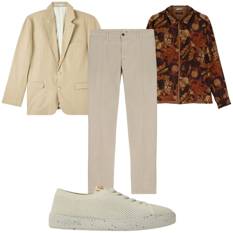 Outfit uomo - Total look #1917341. Stile Casual per Ufficio. Abbinamento con giacche, camicie, pantaloni, scarpe stringate.