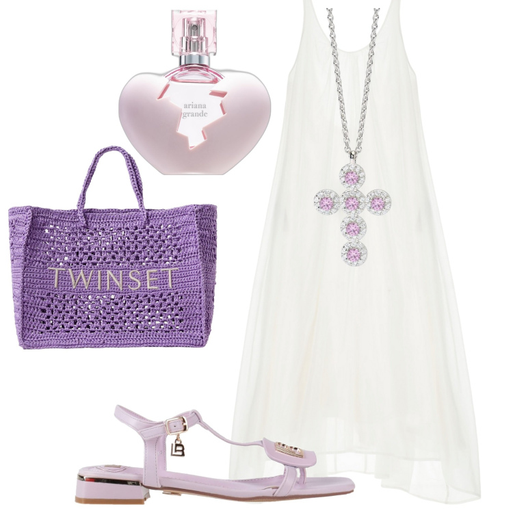 Outfit donna - Lo stile bohemien. Stile Boho per Serata fuori. Abbinamento con sandali, profumi, ciondoli, vestiti lunghi, borse tote.