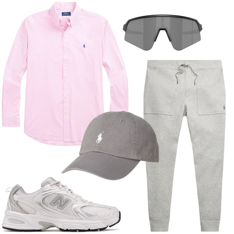 Outfit uomo - Camicia versatile. Stile Casual per Tutti i giorni. Abbinamento con sneakers, cappelli, camicie, pantaloni, occhiali da sole.