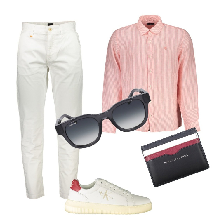 Outfit uomo - Urban Yahya. Stile Urban per Tutti i giorni. Abbinamento con pantaloni, portafogli, sneakers, occhiali da sole, camicie.