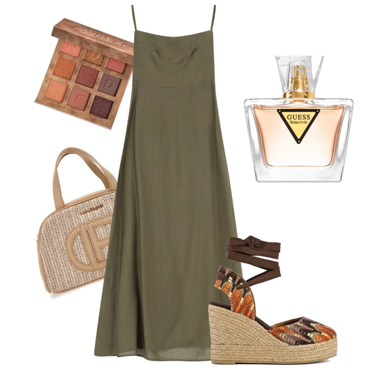 Outfit donna - Le zeppe maxi. Stile Casual chic per Tutti i giorni. Abbinamento con ombretti, profumi, vestiti midi/longuette, sandali col tacco, borse a mano.